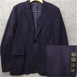 Hugo BOSS The Jam Sharp Blazer Men 38R Navy Blue Wool Stretch Performance Jacket